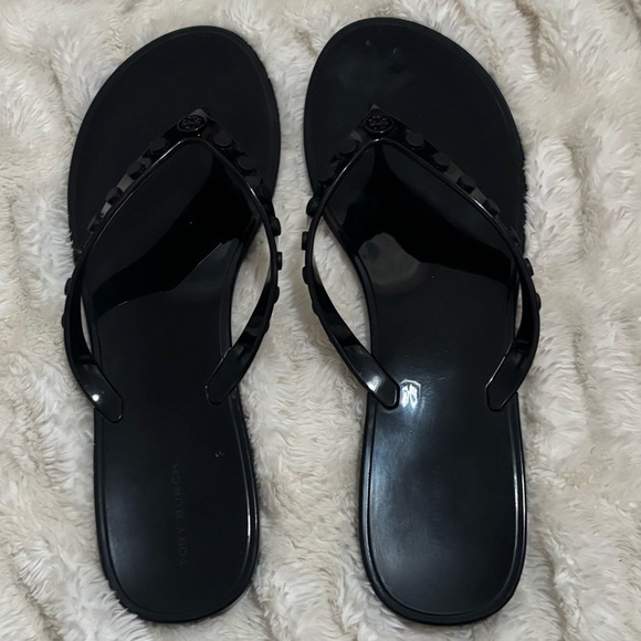 TORY BURCH Women's Studded Jelly Thongs Sandals Flats - Picture 9 of 12